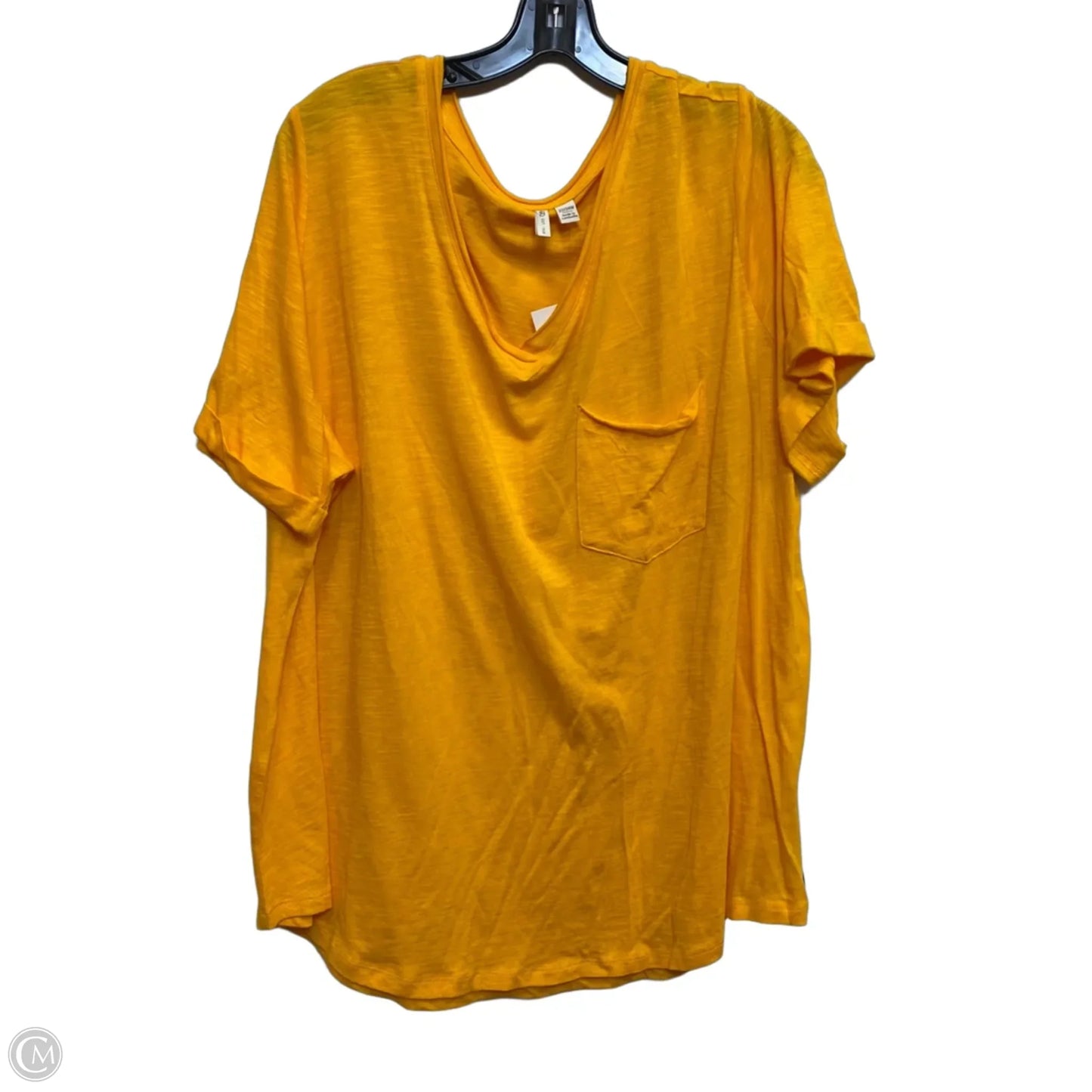 Top Short Sleeve By Cato In Orange, Size: 3x