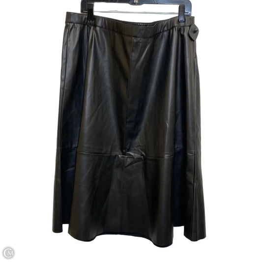 Skirt Midi By Cato In Black, Size: 1x