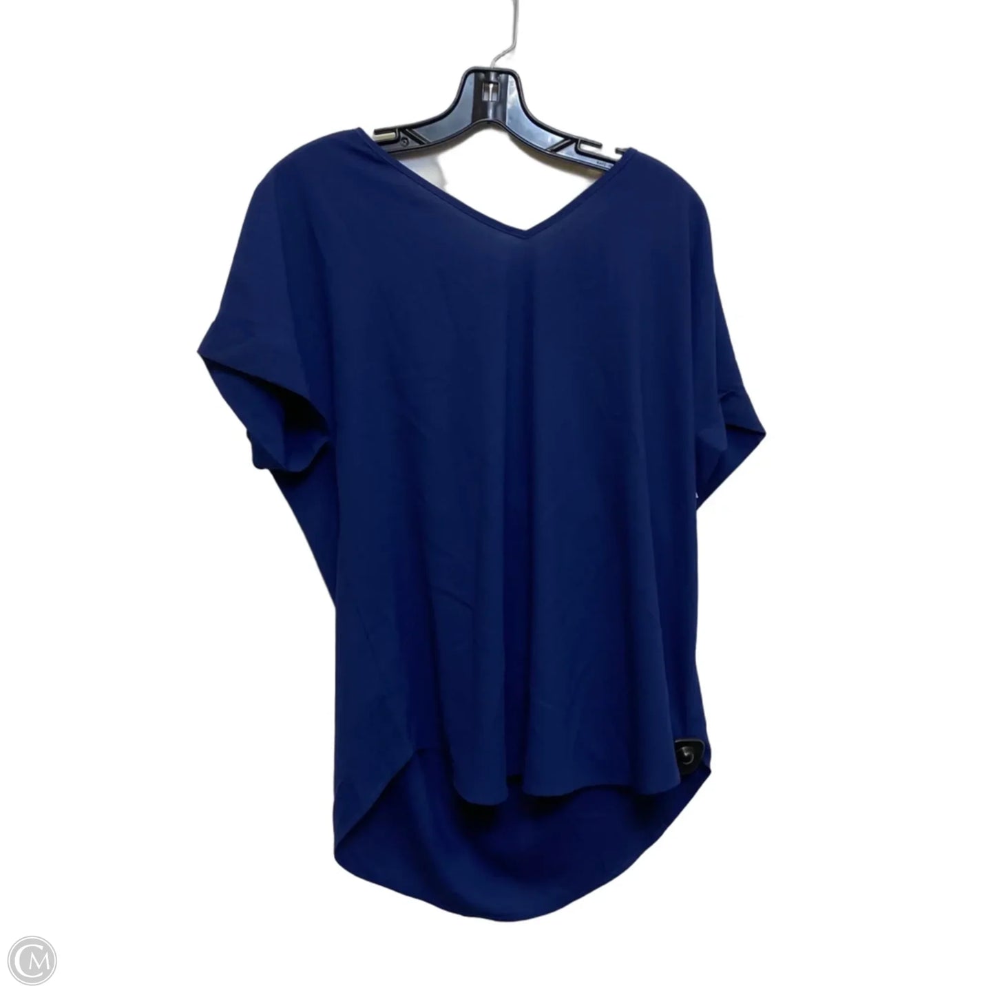 Top Short Sleeve By Zenana In Blue, Size: L