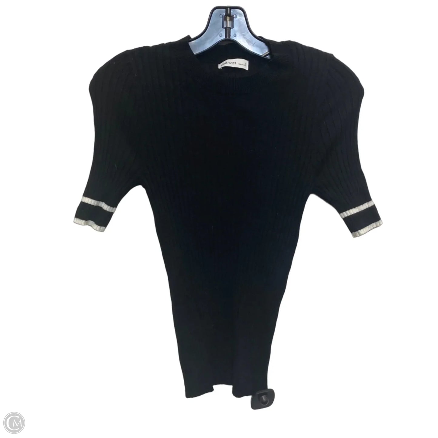 Top Short Sleeve By Nine West In Black, Size: S