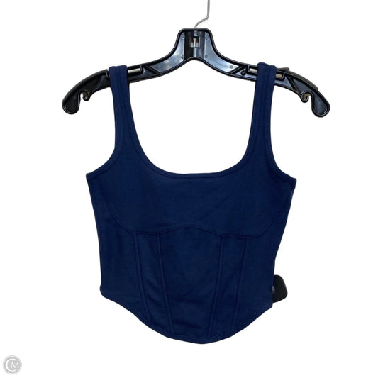 Top Sleeveless By Pink In Blue, Size: S