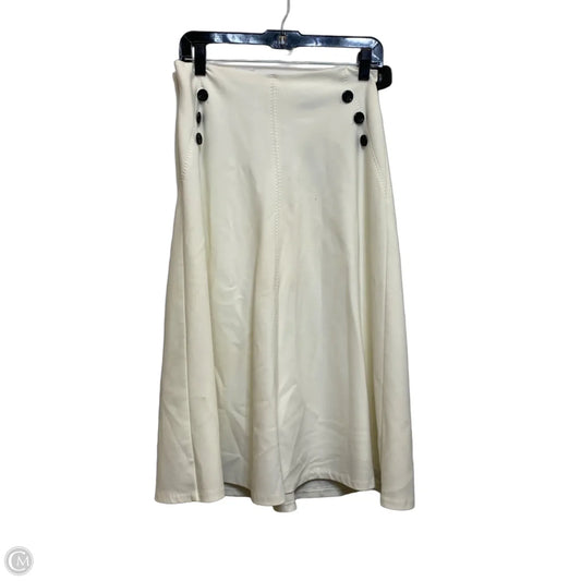 Skirt Midi By White House Black Market In White, Size: S