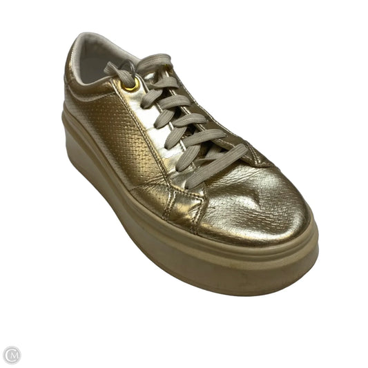 Shoes Sneakers Platform By Lucky Step In Gold, Size: 8