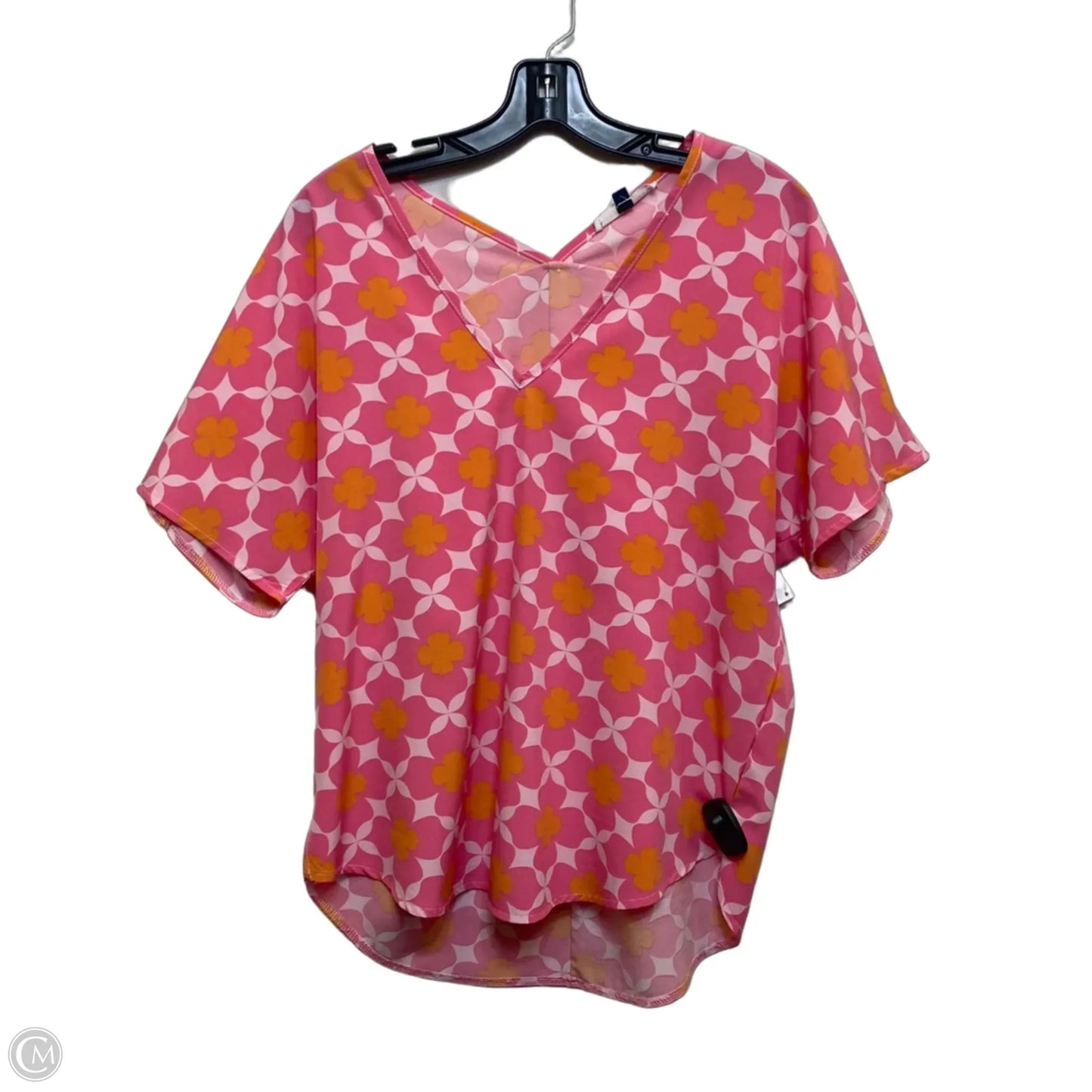 Top Short Sleeve By Michelle Mcdowell In Pink, Size: S