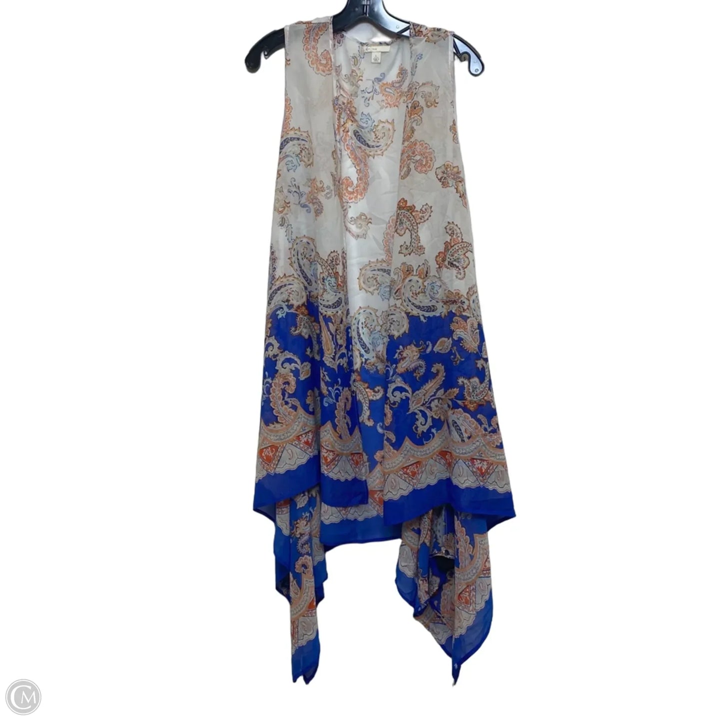 Kimono By Cato In Blue & White, Size: L