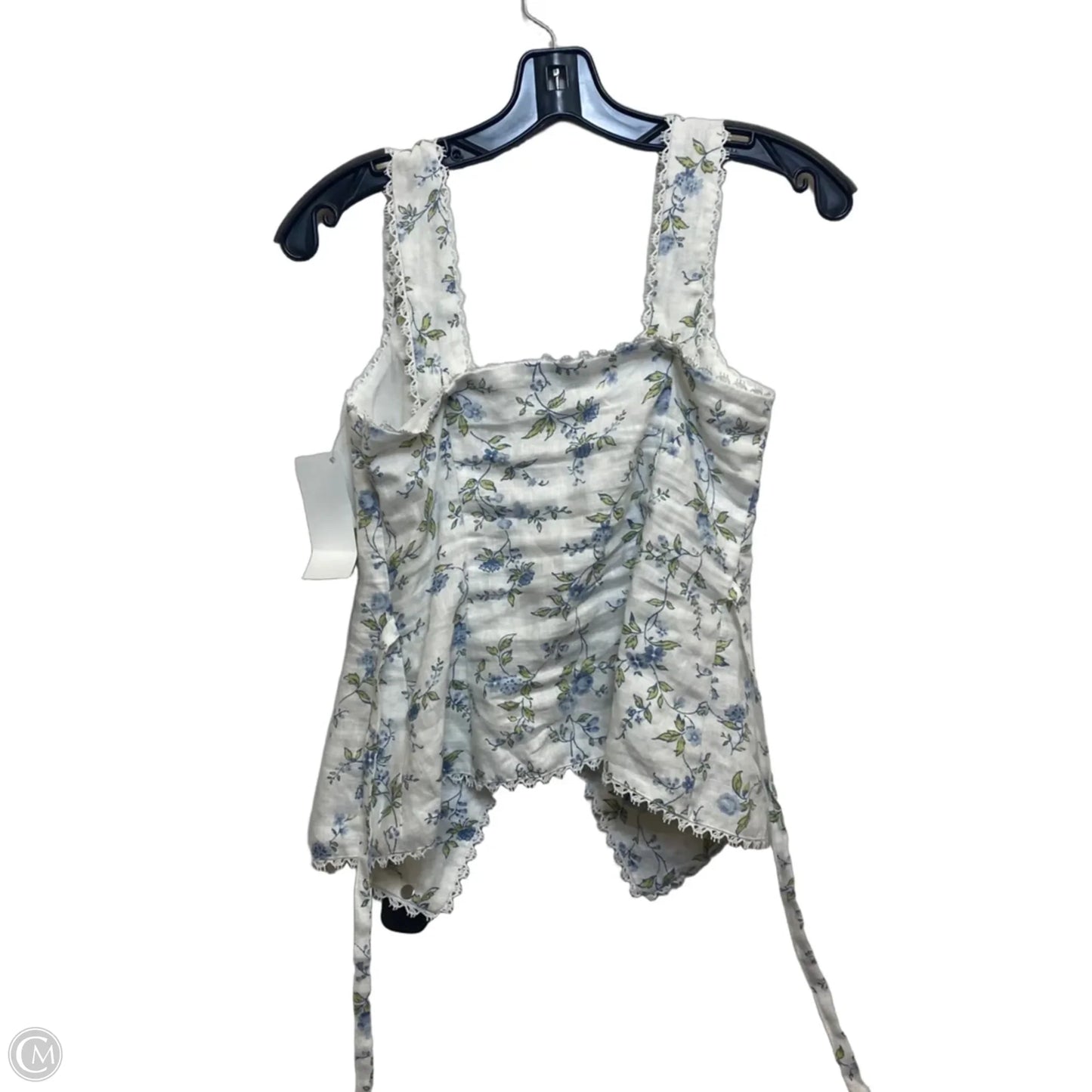 Top Sleeveless By Reformation In Blue & White, Size: Xs