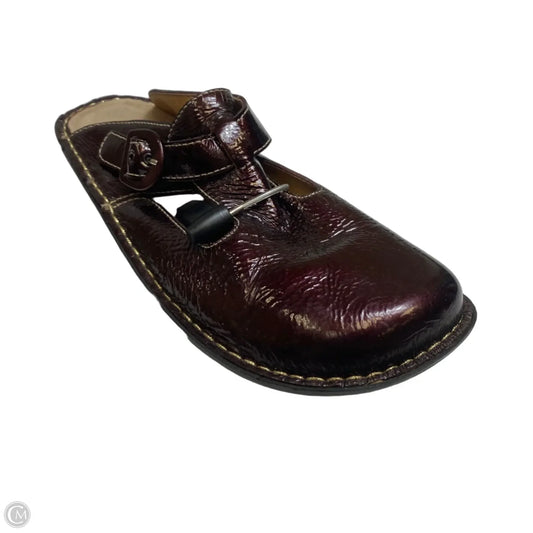 Shoes Flats By Alegria In Maroon, Size: 9