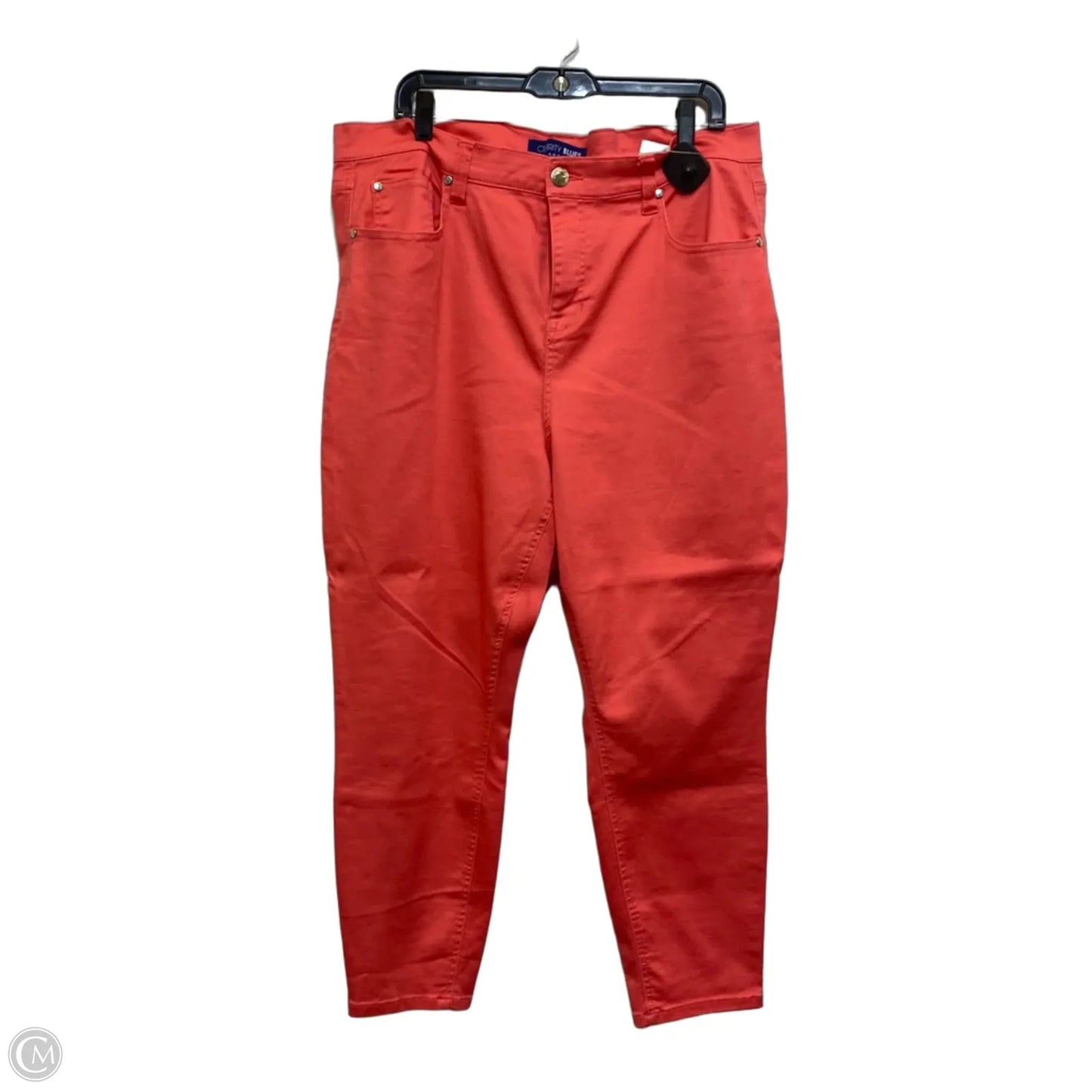 Jeans Skinny By Celebrity Blues In Pink, Size: 22