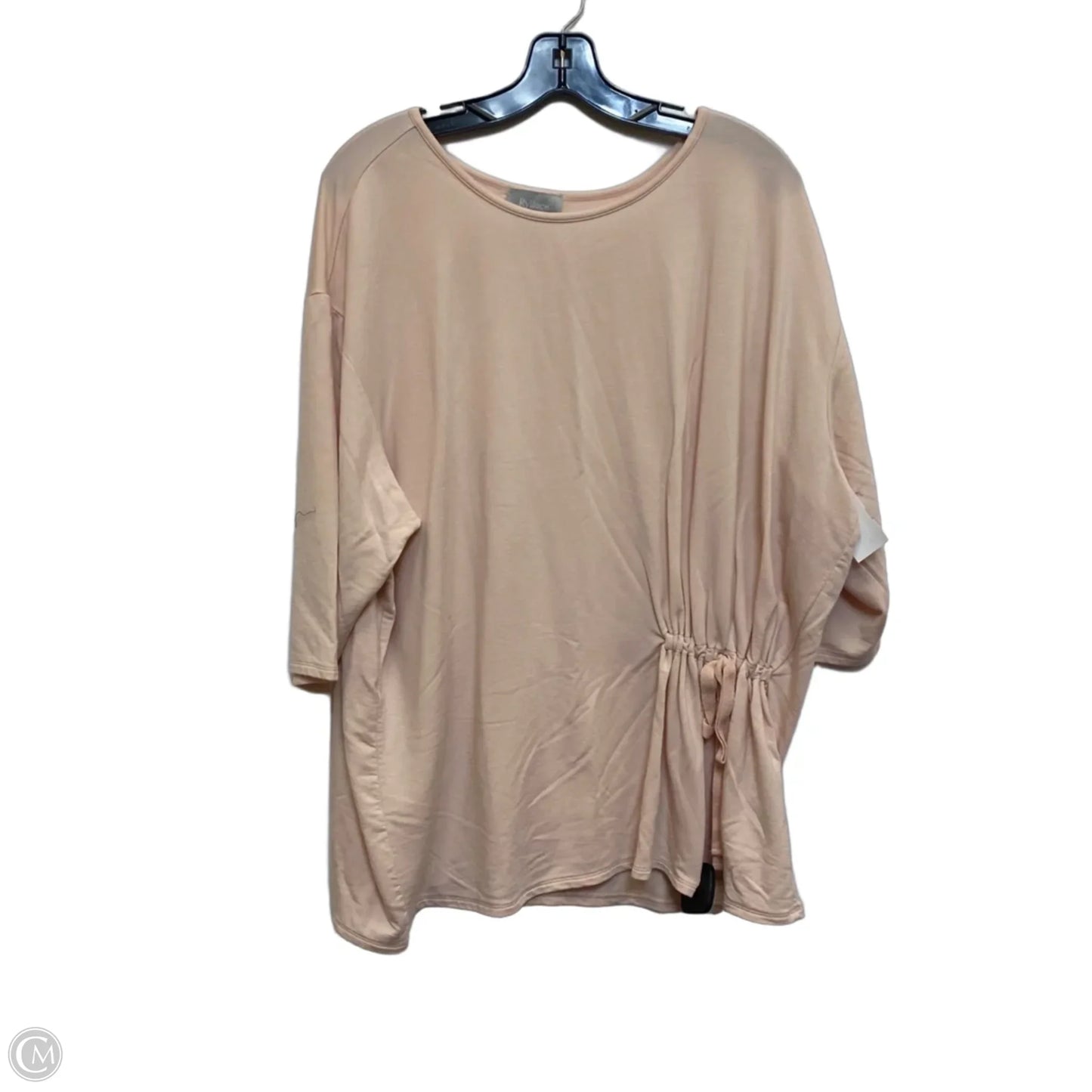 Top Short Sleeve By Ryllace In Peach, Size: 2x