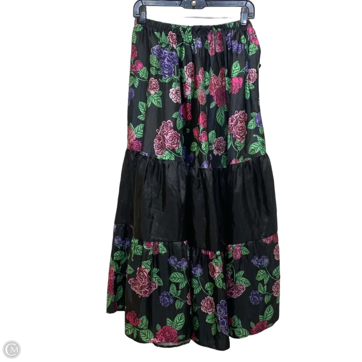 Skirt Maxi By Clothes Mentor In Black & Purple, Size: Xl