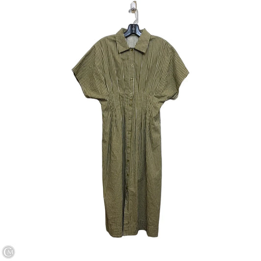 Dress Casual Maxi By Cmf In Green & White, Size: S