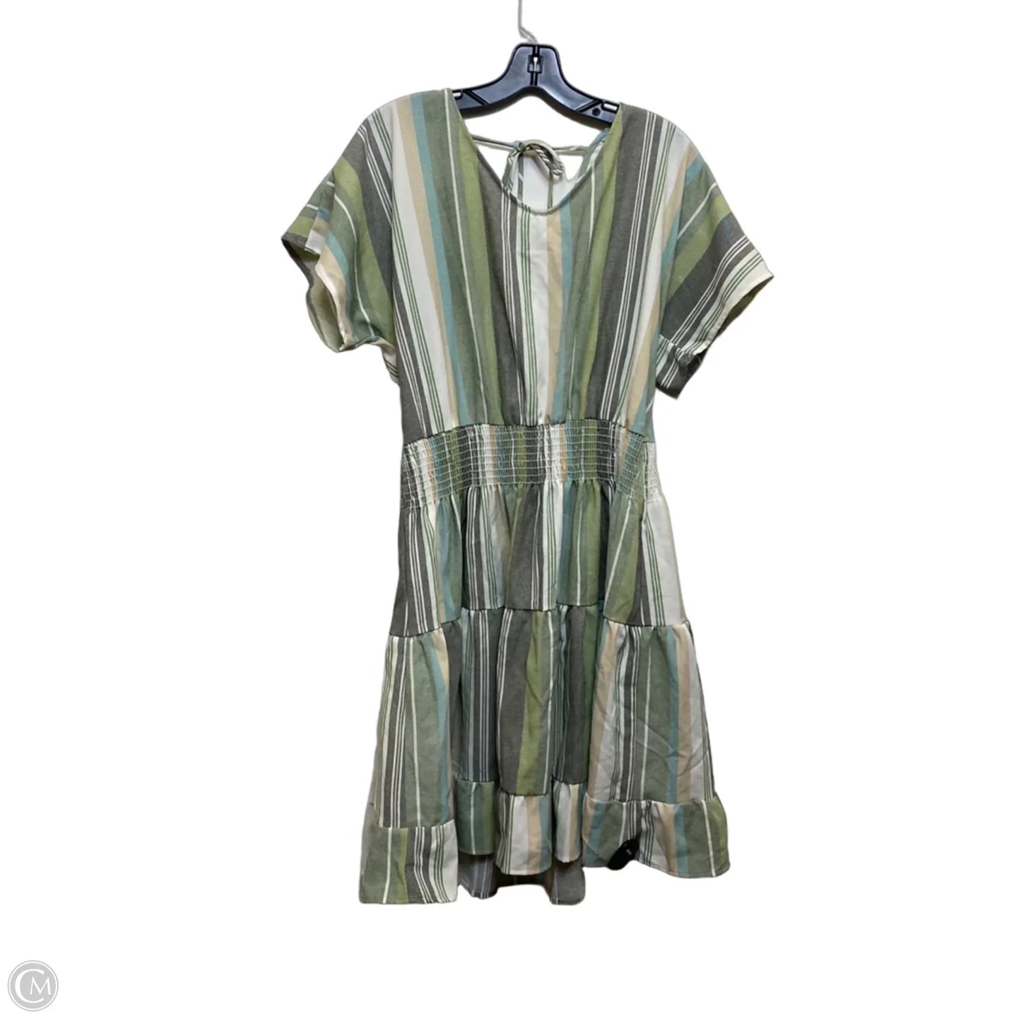 Dress Casual Short By Oddi In Green, Size: 1x