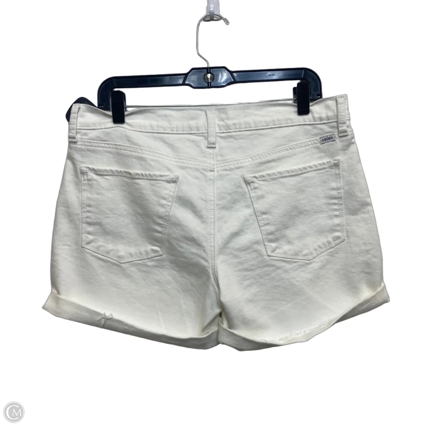 Shorts By Lucky Brand In White Denim, Size: 8