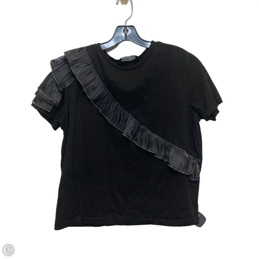Top Short Sleeve By Ontwelfth In Black, Size: L