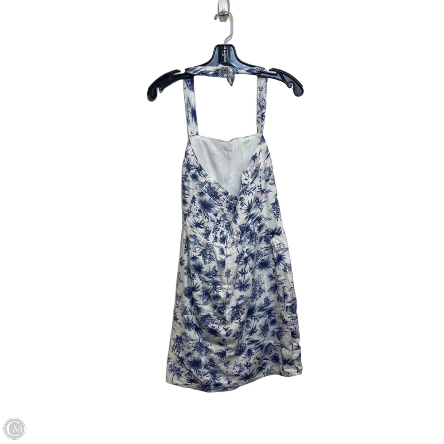 Dress Casual Short By Abercrombie And Fitch In Blue & White, Size: S