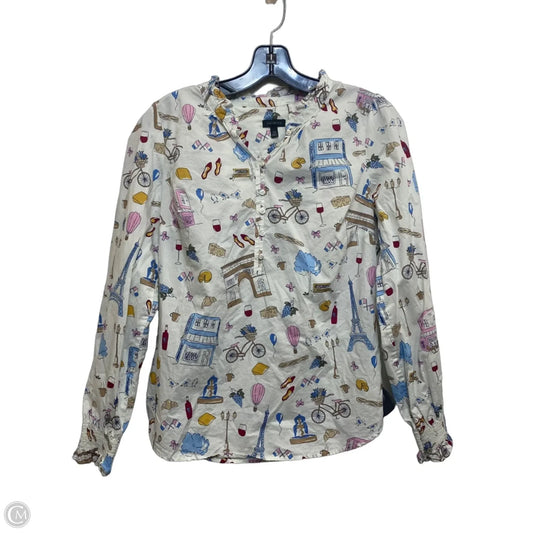 Top Long Sleeve By Talbots In Multi-colored, Size: Xs