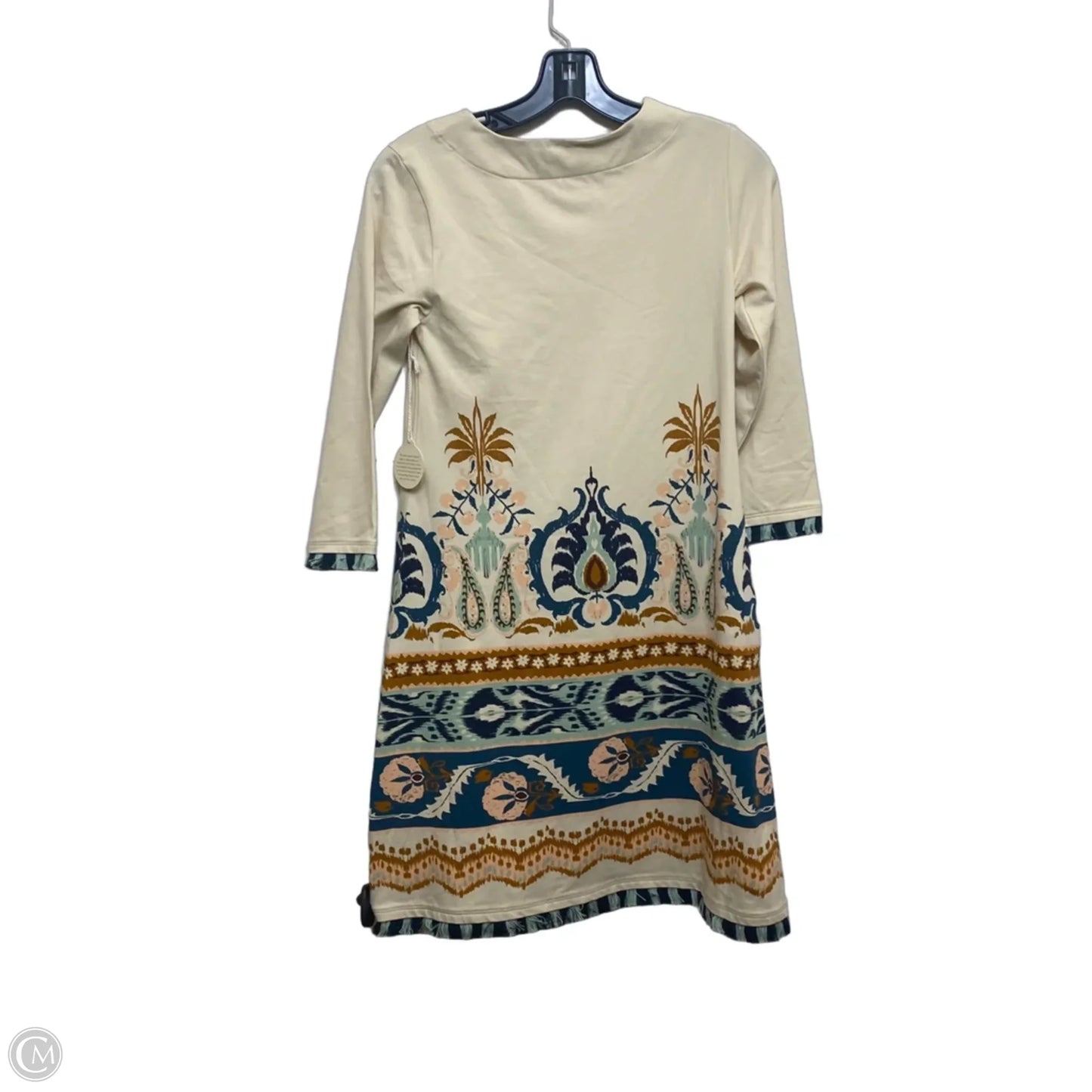Dress Designer By Spartina In Cream & Green, Size: Xxs