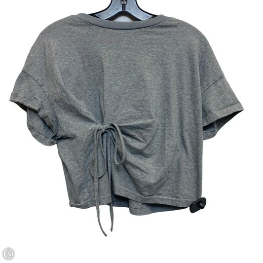 Top Short Sleeve By Cmf In Grey, Size: L
