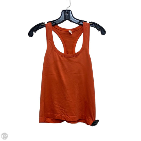Athletic Tank Top Designer By Lululemon In Orange, Size: M