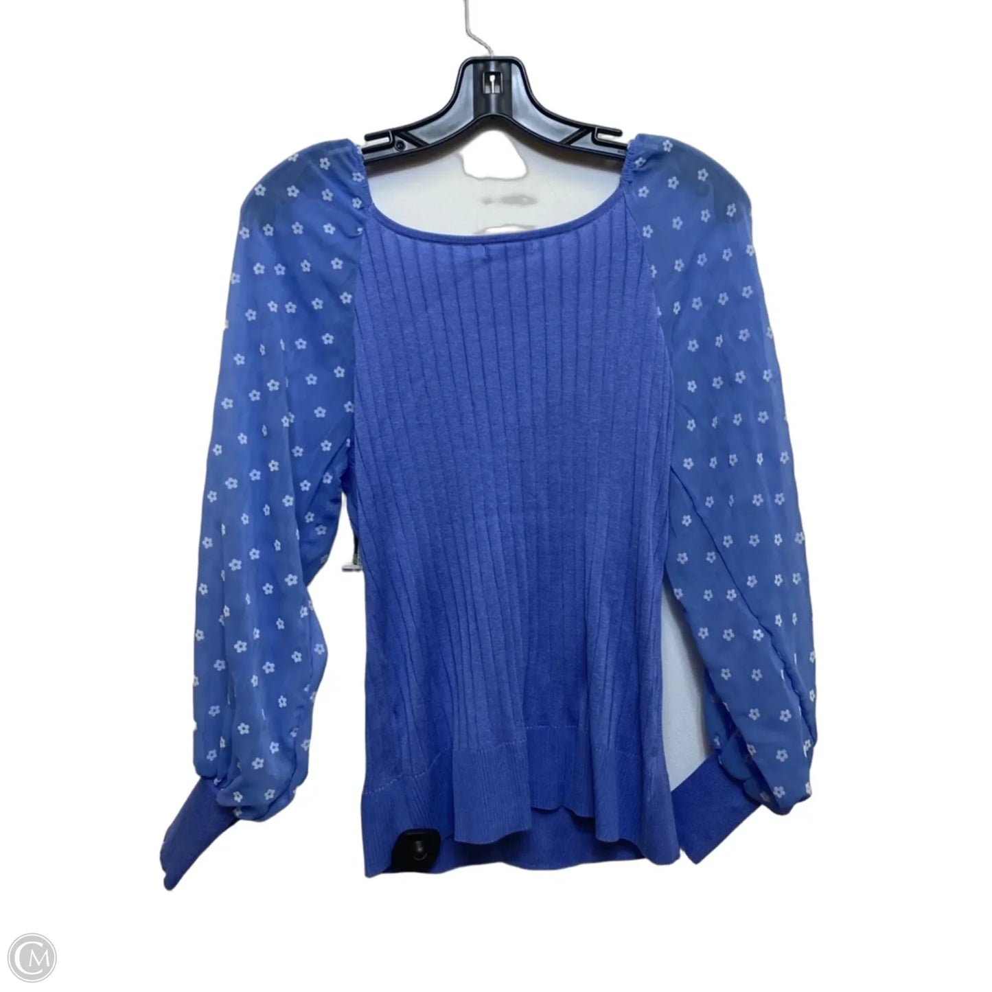 Top Long Sleeve By Cato In Blue, Size: L