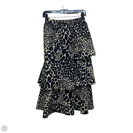 Skirt Maxi By Who What Wear In Black & Cream, Size: Xs
