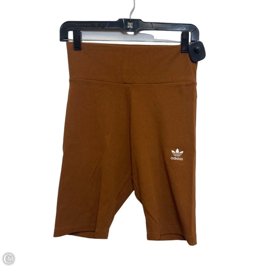 Athletic Shorts By Adidas In Brown, Size: S