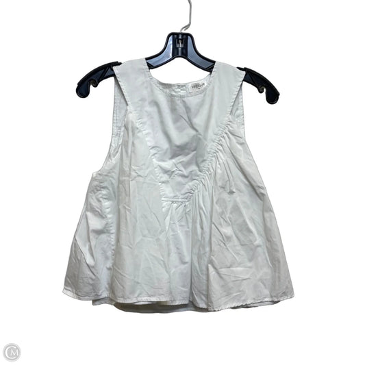 Top Sleeveless By Vestique In White, Size: M