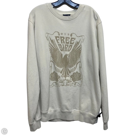 Sweatshirt Crewneck By Zutter In Cream, Size: L