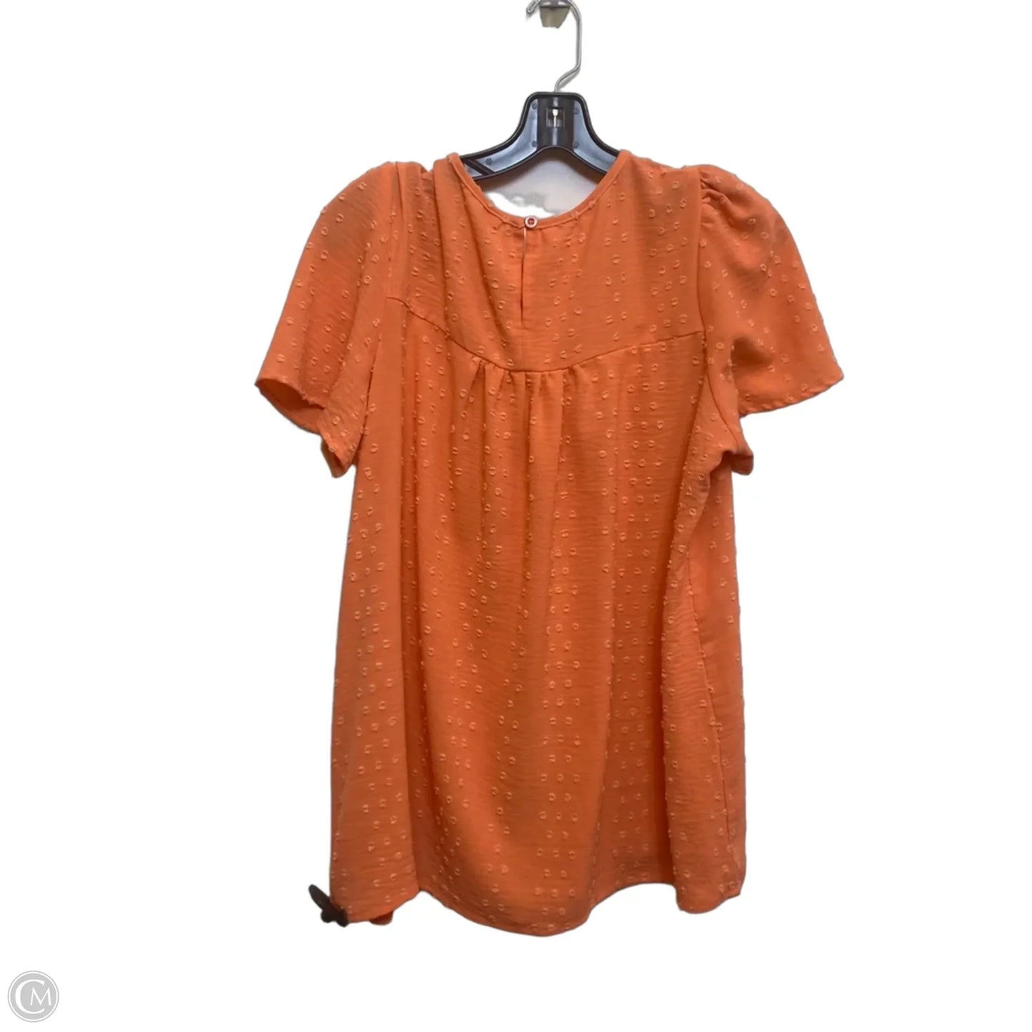 Top Short Sleeve By Falechay In Orange, Size: Xl