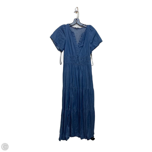 Dress Casual Maxi By Tommy Hilfiger In Blue Denim, Size: S