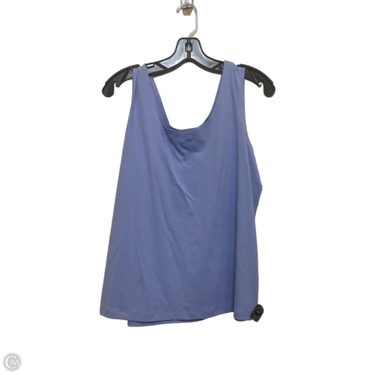 Top Sleeveless By Chicos In Blue, Size: Xl