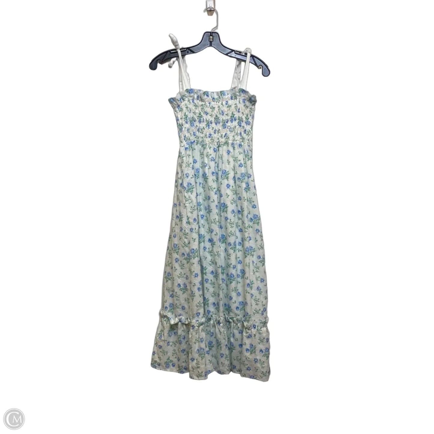 Dress Casual Maxi By Mable In Blue & White, Size: S