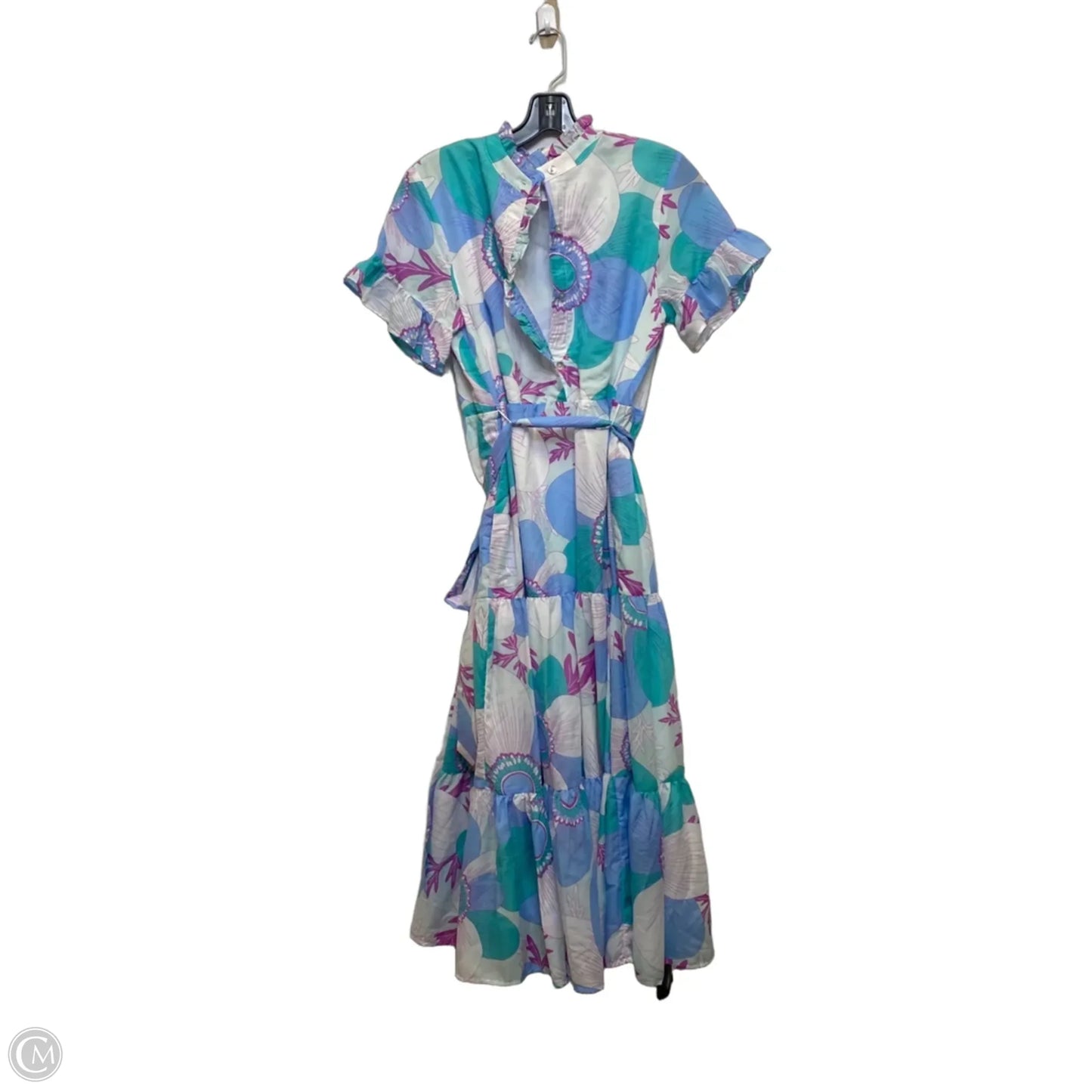 Dress Casual Maxi By J.marie In Blue & Green, Size: S