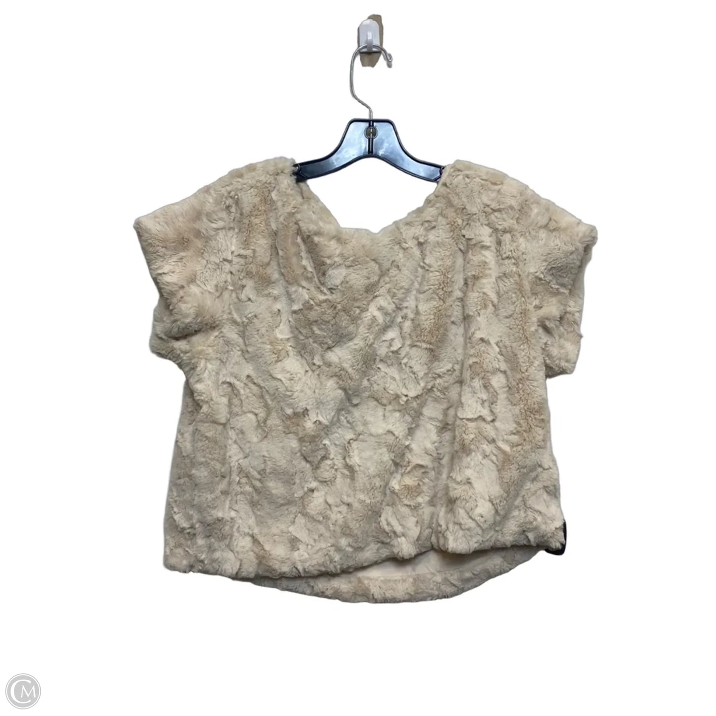 Top Short Sleeve By Maeve In Cream, Size: M