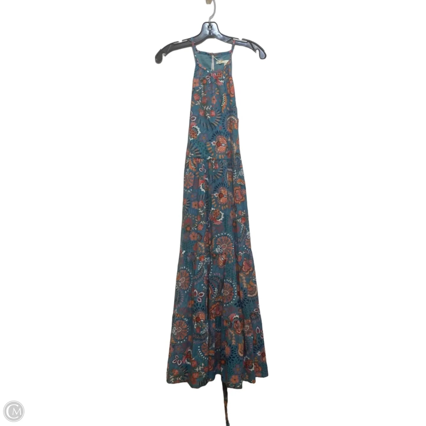 Dress Casual Maxi By Boden In Green & Orange, Size: L