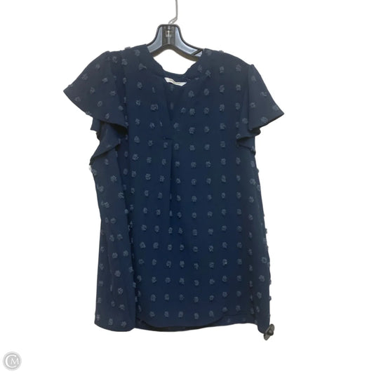 Top Short Sleeve By Fantaslook In Blue, Size: Xl