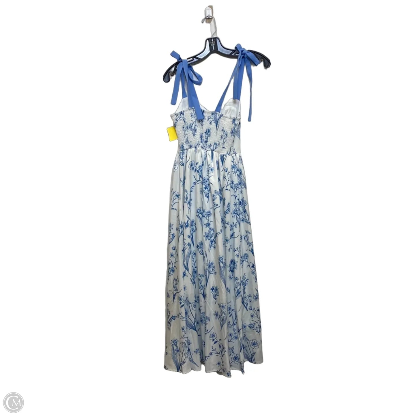 Dress Casual Maxi By Clothes Mentor In Blue & White, Size: S