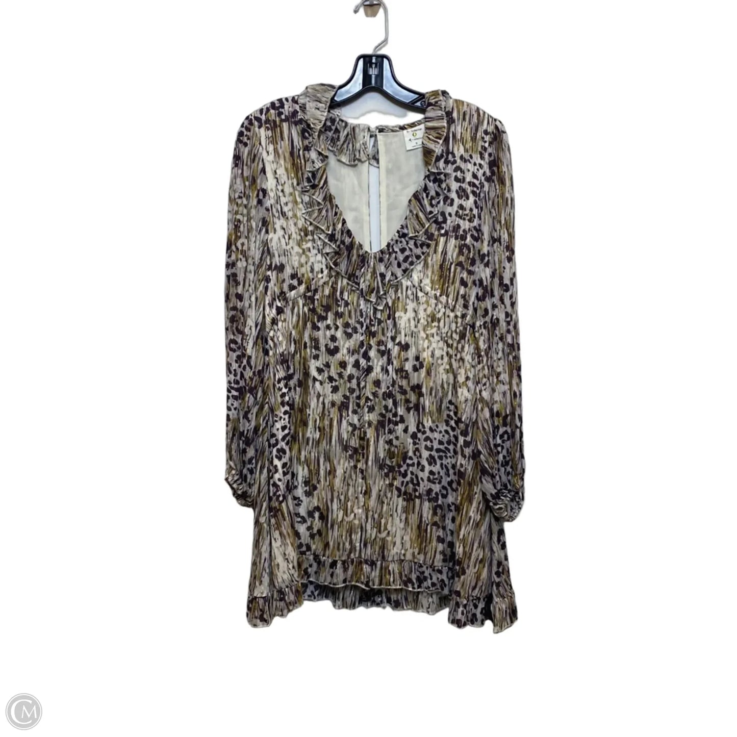 Dress Casual Short By Together In Purple & White, Size: S