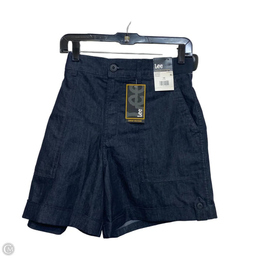 Shorts By Lee In Blue Denim, Size: 14