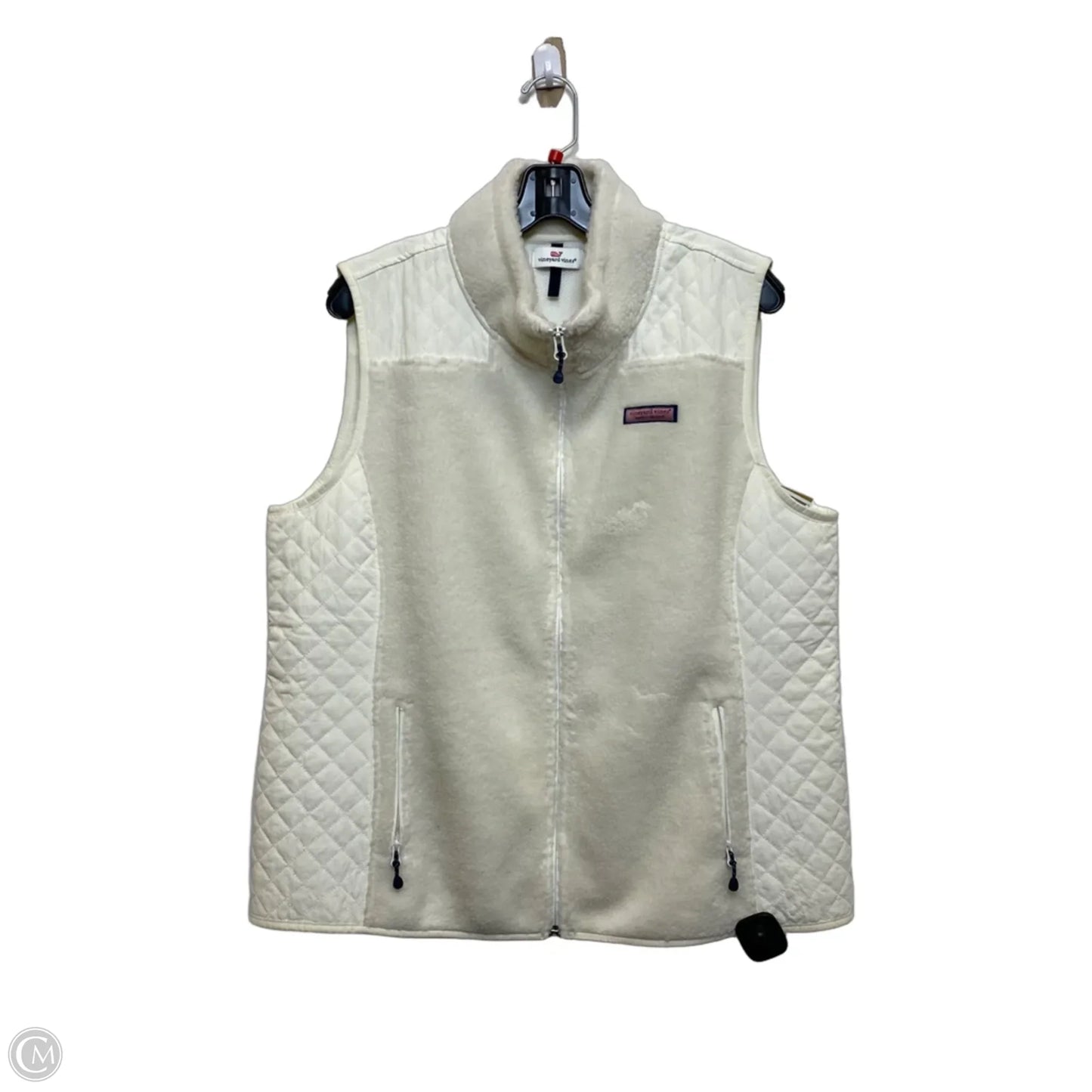 Vest Designer By Vineyard Vines In Cream, Size: Xl
