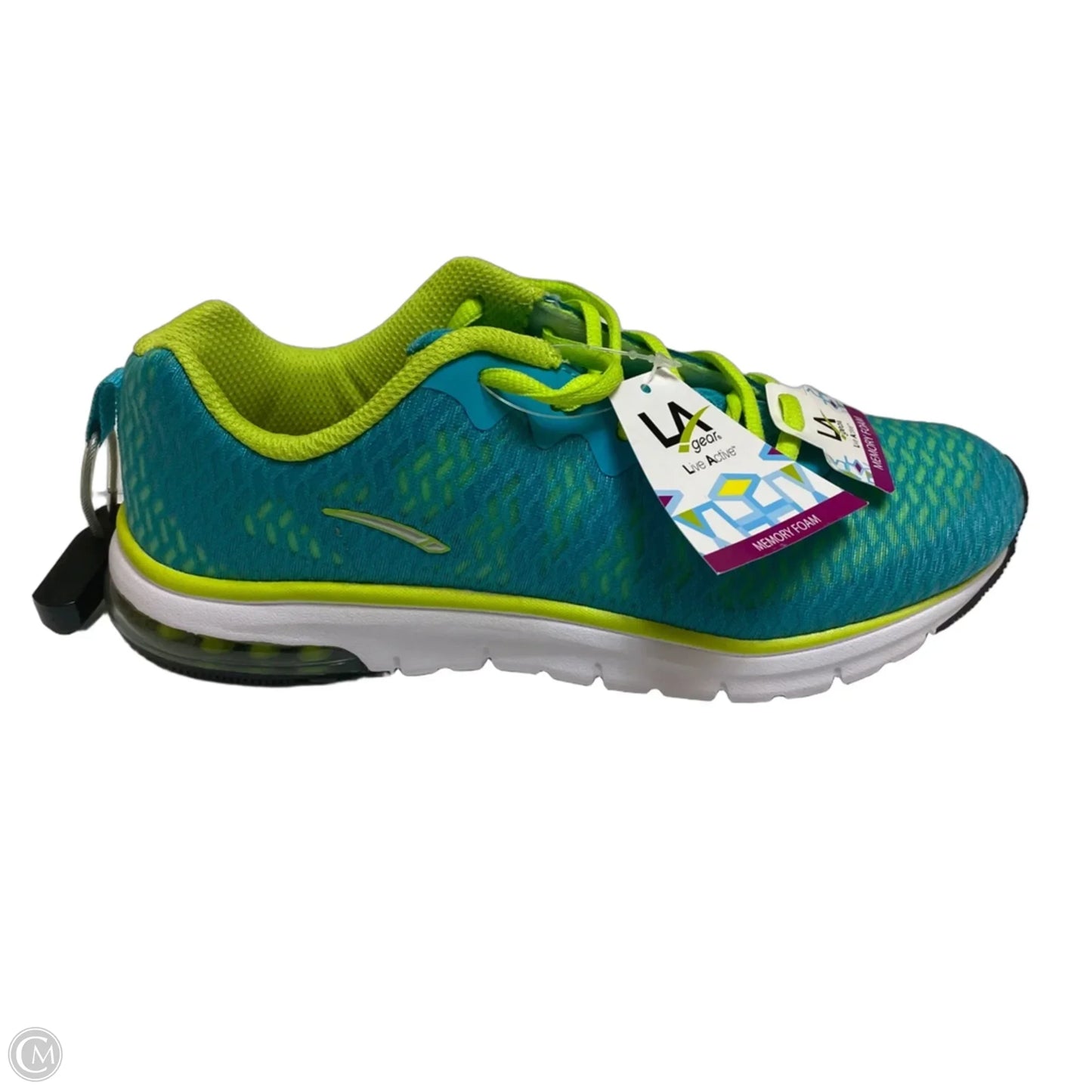 Shoes Athletic By La Gear In Blue & Green, Size: 7.5