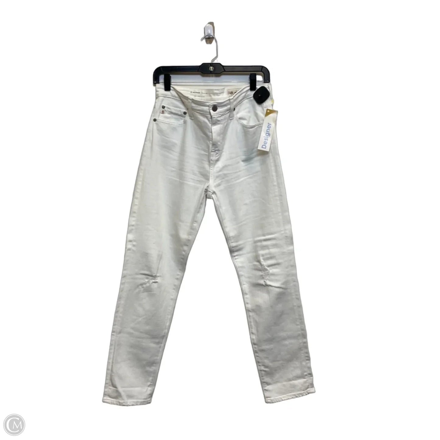 Jeans Designer By Ag Jeans In White Denim, Size: 4