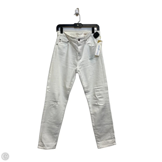 Jeans Designer By Ag Jeans In White Denim, Size: 4