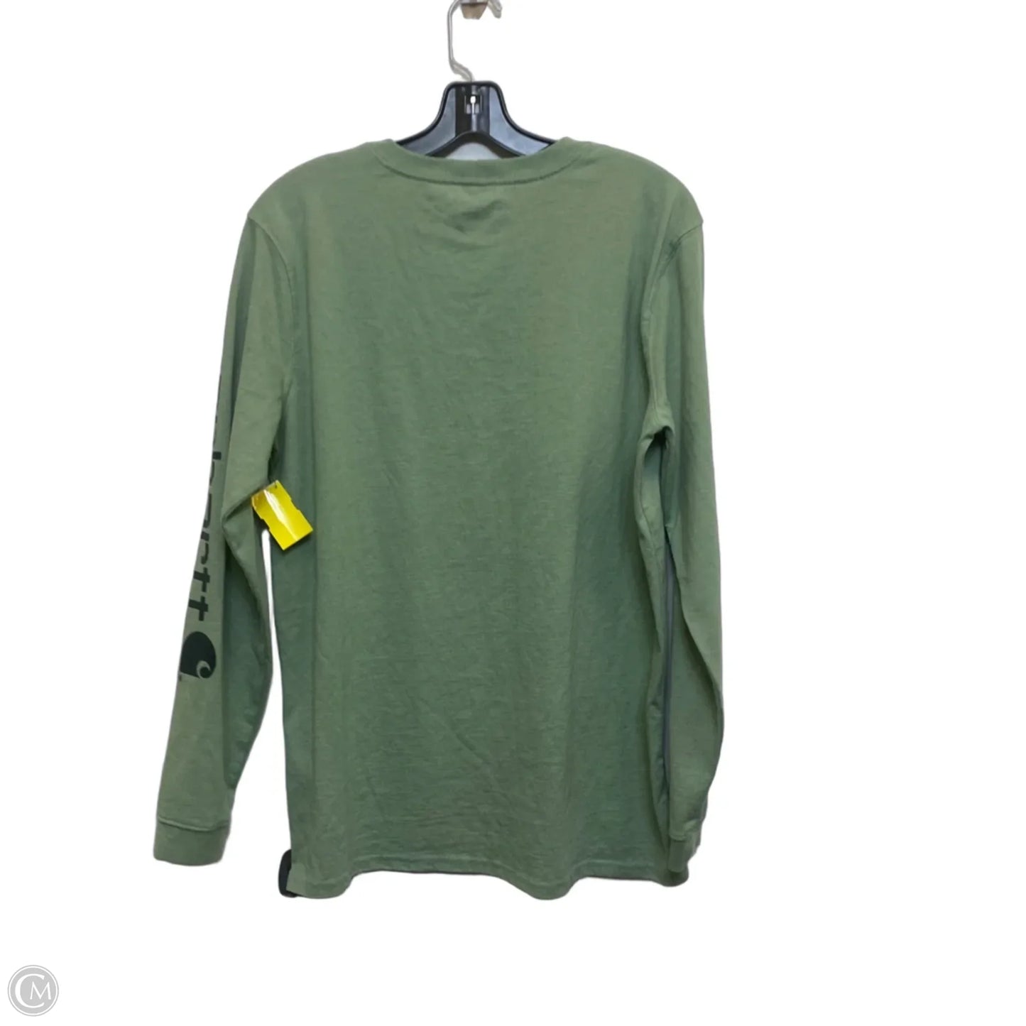 Top Long Sleeve By Carhartt In Green, Size: L