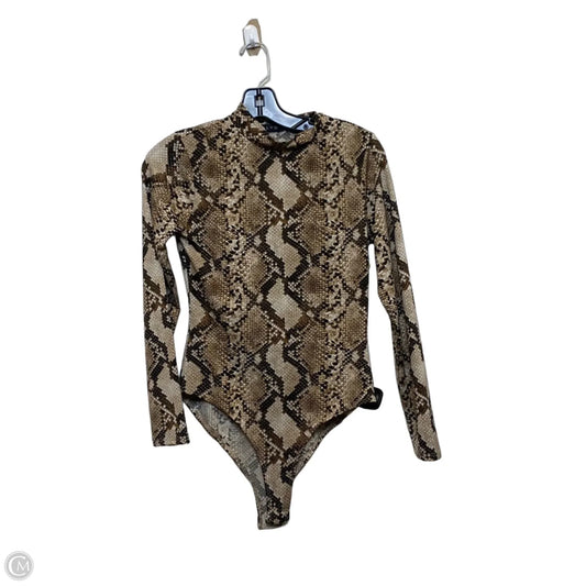 Bodysuit By Blvd In Snakeskin Print, Size: M