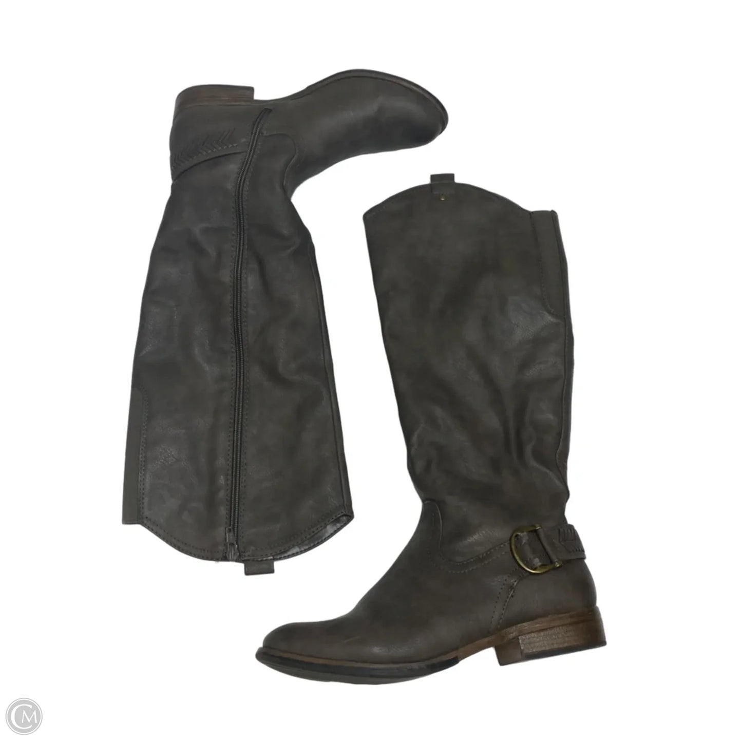 Boots Knee Flats By Bass In Grey, Size: 9