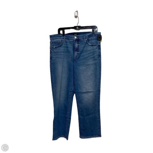 Jeans Boyfriend By Express In Blue Denim, Size: 14