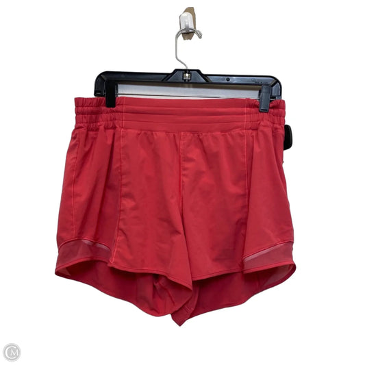Athletic Shorts Designer By Lululemon In Pink, Size: L
