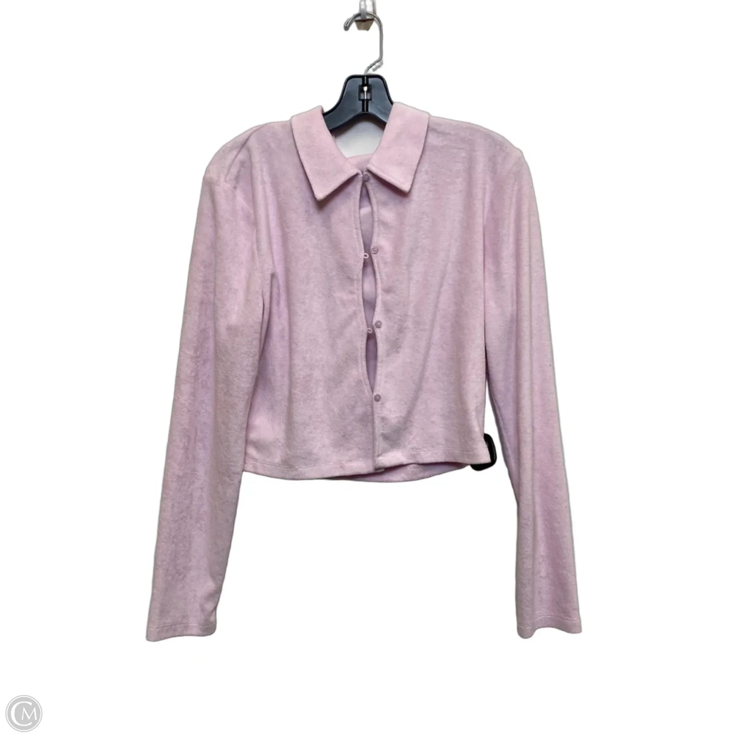Athletic Sweatshirt Collar By Fabletics In Pink, Size: Xl