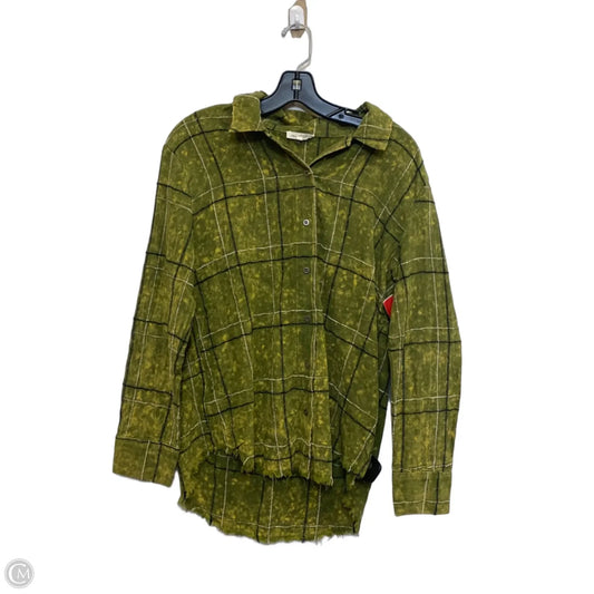 Top Long Sleeve By Mystree In Green, Size: S